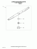 LOWER WASHARM PARTS Diagram and Parts List for 7WDT950SAYM0  Whirlpool Dishwasher