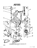DRIVE Diagram and Parts List for LA5300XKW0  Whirlpool Washer