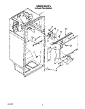 LINER Diagram and Parts List for KTRC18KXAL00  KitchenAid Refrigerator