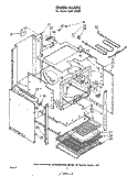 OVEN Diagram and Parts List for RJM1870P  Whirlpool Microwave Oven Combo