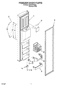 FREEZER DOOR PARTS Diagram and Parts List for GS6NVEXSL00  Whirlpool Refrigerator