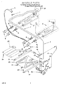 MANIFOLD Diagram and Parts List for SF195LEHZ0  Whirlpool Range