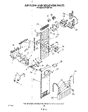 AIR FLOW AND RESERVOIR Diagram and Parts List for KSRF36DTX01  KitchenAid Refrigerator