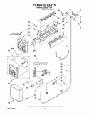 ICEMAKER PARTS Diagram and Parts List for KSSS42FTX04  KitchenAid Refrigerator