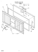 SECTION Diagram and Parts List for RH1599REW03  Roper Freezer