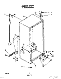 CABINET Diagram and Parts List for EV150C1KW0  Whirlpool Freezer