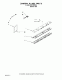 CONTROL PANEL PARTS Diagram and Parts List for KSSC48QVS02  KitchenAid Refrigerator