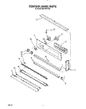 CONTROL PANEL, LIT/OPTIONAL Diagram and Parts List for RB170PXYQ2  Whirlpool Wall Oven