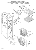 FREEZER LINER Diagram and Parts List for GS2SHAXKB01  Whirlpool Refrigerator