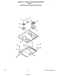 MAIN TOP Diagram and Parts List for F9817W0  Roper Range