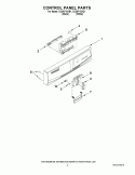 Part Location Diagram of W10290152 Whirlpool PANEL-CNTL