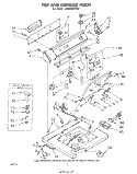 TOP AND CONSOLE Diagram and Parts List for LA6680XPW0  Whirlpool Washer