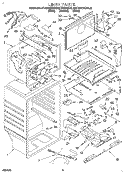 LINER Diagram and Parts List for KTRS21KDAL02  KitchenAid Refrigerator