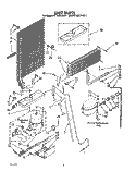 UNIT Diagram and Parts List for RT14DCYVW11  Roper Refrigerator