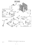 SECTION Diagram and Parts List for AD0252XW0  Whirlpool Dehumidifier