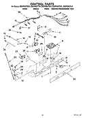 CONTROL PARTS Diagram and Parts List for ED2FHEXTQ01  Whirlpool Refrigerator