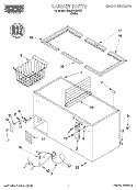 SECTION Diagram and Parts List for RH2299REW00  Roper Freezer