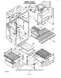 LINER Diagram and Parts List for EHT201ZKWR3  Whirlpool Refrigerator