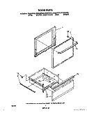 DOOR Diagram and Parts List for RF3020XVF0  Whirlpool Range