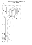 POWERSCREW AND RAM Diagram and Parts List for TC800SPDB1  Whirlpool Trash Compactor