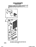 INSTALLATION Diagram and Parts List for BHAC0500XS0  Whirlpool Air Conditioner