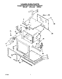 LOWER OVEN Diagram and Parts List for KEBS278ABL1  KitchenAid Wall Oven