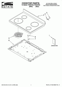 Part Location Diagram of W10248201 Whirlpool COOKTOP