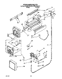 ICEMAKER, LIT/OPTIONAL Diagram and Parts List for KSRS27QXWH01  KitchenAid Refrigerator