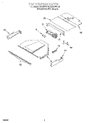 TOP VENTING, OPTIONAL Diagram and Parts List for GBD307PDB0  Whirlpool Wall Oven
