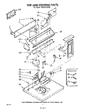 TOP AND CONSOLE , LITERATURE AND OPTIONAL Diagram and Parts List for LG6601XKW0  Whirlpool Dryer