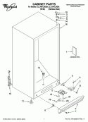 CABINET PARTS Diagram and Parts List for EL7JWKLMQ04  Whirlpool Refrigerator