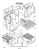 LINER Diagram and Parts List for EHT201ZKWR4  Whirlpool Refrigerator