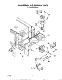 MAGNETRON AND AIR FLOW Diagram and Parts List for KEMI300WBL1  KitchenAid Microwave Oven Combo