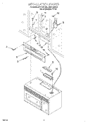 INSTALLATION Diagram and Parts List for MH9115XBB2  Whirlpool Microwave