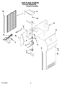 AIR FLOW PARTS Diagram and Parts List for GD5VVAXTY00  Whirlpool Refrigerator