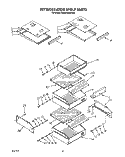 REFRIGERATOR SHELF Diagram and Parts List for KSSS36DWW00  KitchenAid Refrigerator