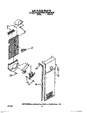 AIR FLOW Diagram and Parts List for RS25AWXXW00  Roper Refrigerator