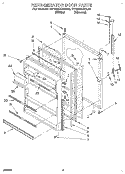 REFRIGERATOR DOOR, LIT/OPTIONAL Diagram and Parts List for RT18BKXAW00  Roper Refrigerator