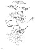 INTERIOR Diagram and Parts List for MHE13XHB1  Roper Microwave