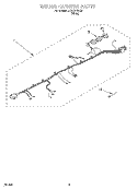 WIRING HARNESS Diagram and Parts List for LCR7244HQ0  Whirlpool Washer