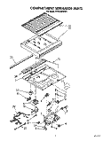 COMPARTMENT SEPARATOR Diagram and Parts List for RT20CKXWW01  Roper Refrigerator