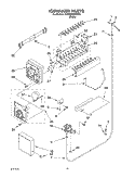 ICE MAKER, OPTIONAL Diagram and Parts List for 6GD5SHQXKB00  Whirlpool Refrigerator