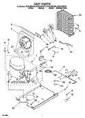 UNIT PARTS, OPTIONAL PARTS Diagram and Parts List for KUIS18NNJB8  KitchenAid Ice Maker
