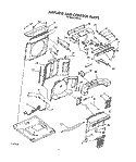 AIRFLOW AND CONTROL Diagram and Parts List for RE81A  Whirlpool Air Conditioner