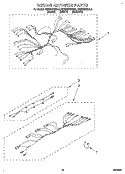 WIRING HARNESS Diagram and Parts List for KEDS207BWH0  KitchenAid Range