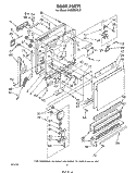 DOOR Diagram and Parts List for DU9903XL0  Whirlpool Dishwasher