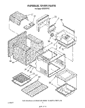 INTERNAL OVEN Diagram and Parts List for SF3600EPW1  Whirlpool Range