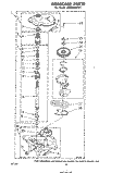GEARCASE Diagram and Parts List for LA5600XPW1  Whirlpool Washer