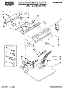 SECTION Diagram and Parts List for REX6646AL2  Roper Dryer