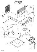 UNIT PARTS Diagram and Parts List for ET9CHKXKB04  Whirlpool Refrigerator